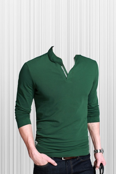 Man In T-Shirt Photo Suit - Preview 1