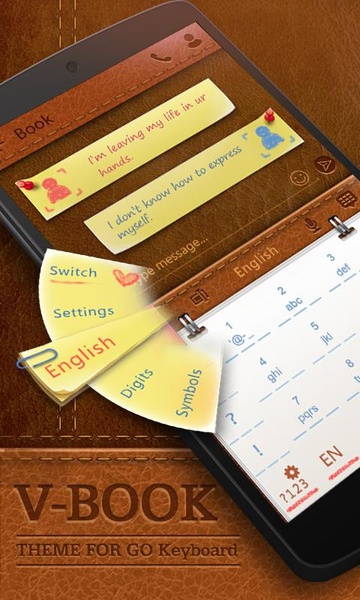 V-Book GO Keyboard Theme - Preview 6