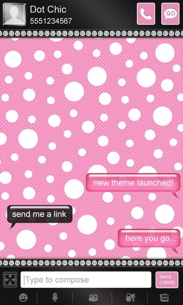 Dot Chic Pink GO SMS - Preview 4