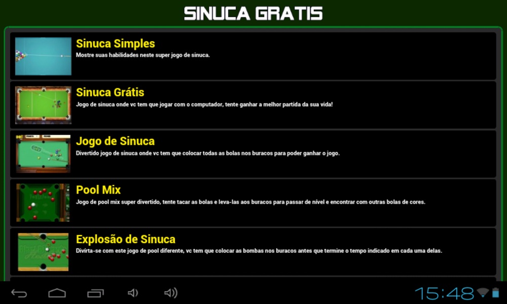 Jogos de sinuca gratis para Android - Descarga el APK en Uptodown