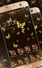 Shining theme: Sparkle Gold Butterfly wallpaper HD screenshot 6