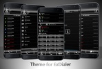 Dialer Theme FrameBlack Silver screenshot 7