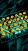 Wild Neon Lion Keyboard Theme screenshot 2