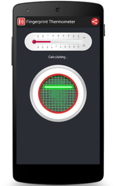 Fingerprint thermometer store app