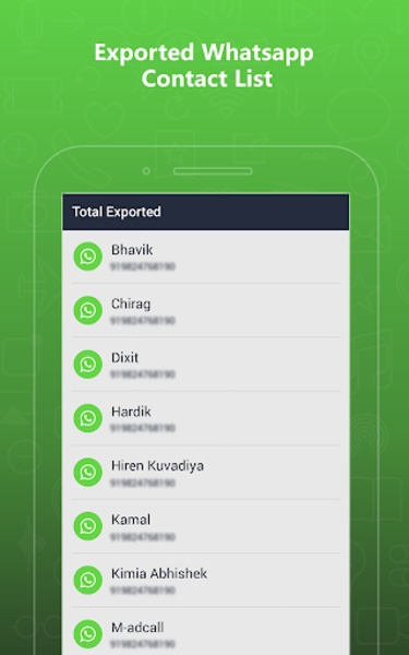 Export Contacts for WhatsApp - Preview 4