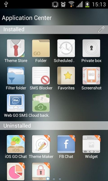 GOSMS Liquid Metal Theme - Preview 1