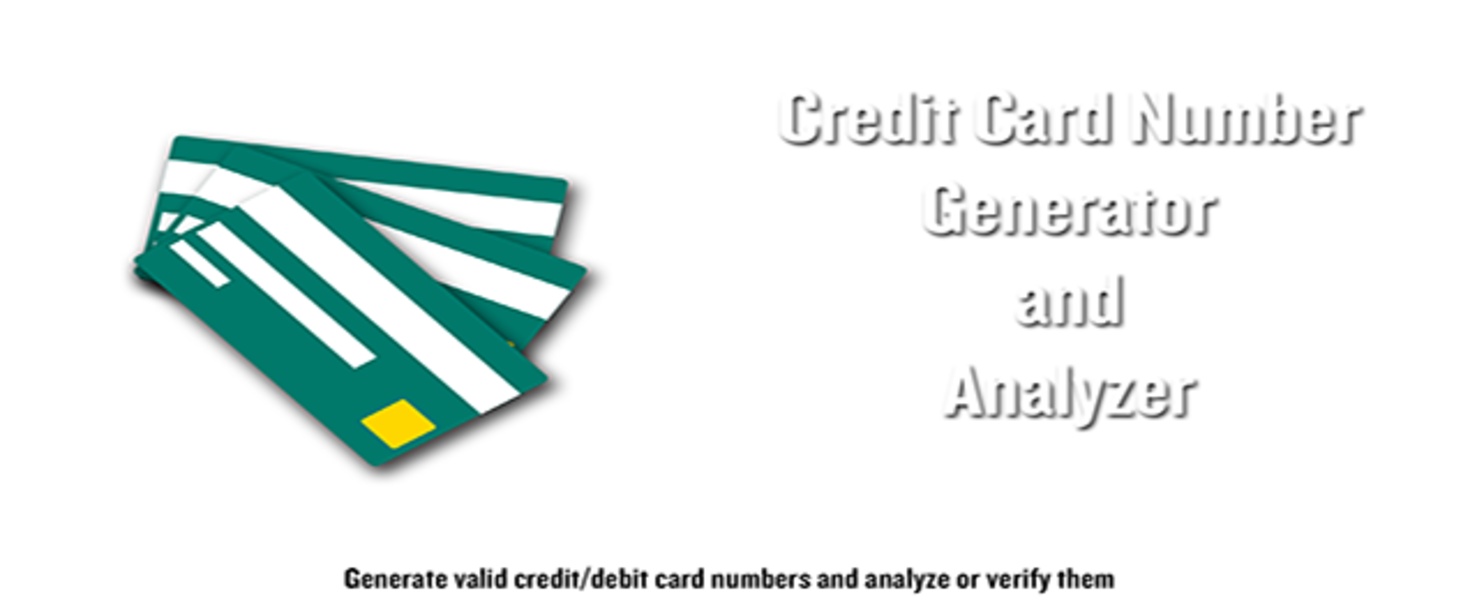 Credit Card number generator with analyzer - Preview 1