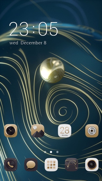 Art Golden ball theme for REDMI 6A - Preview 3