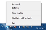 MicroSIP screenshot 2