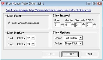 Free Mouse Auto Clicker screenshot 2