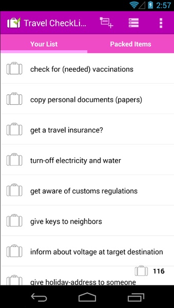 Travel CheckList - Preview 5