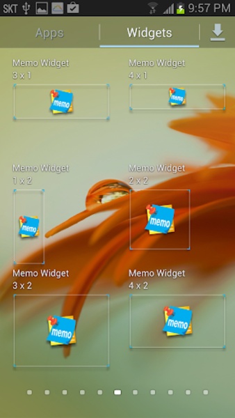 Memo Widget - Preview 2