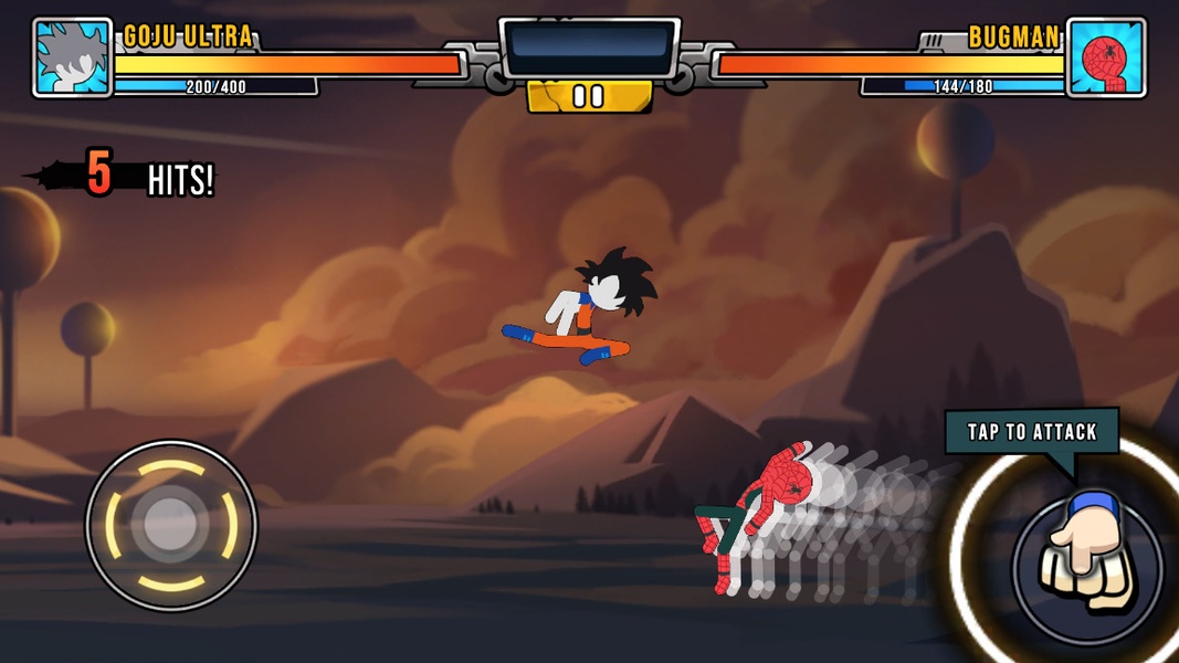 Download Super Stick fight - Stickman Dragon Warriors android on PC