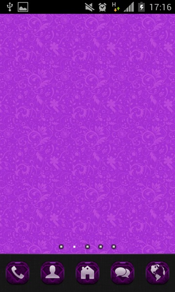Purple Diamonds GO Launcher Theme - Preview 1