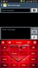 GO Keyboard Red Heart Theme screenshot 5
