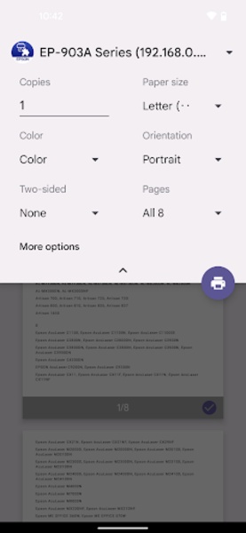 Epson Print Enabler - Preview 2