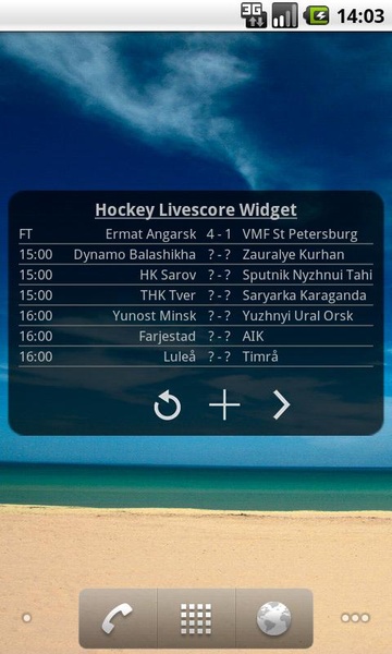 Hockey Livescore Widget - Preview 21