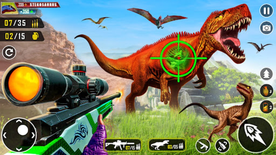 Wild Dino Hunting Gun Games 3D for Android - Free App Download