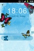 GO Locker Theme Butterfly Blue screenshot 4