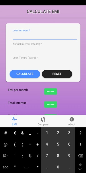 Easy EMI Calculator - Preview 2