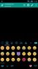 Emoji Keyboard Flat Black Blue screenshot 4