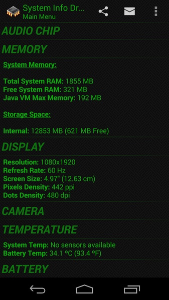 System Info Droid - Preview 4