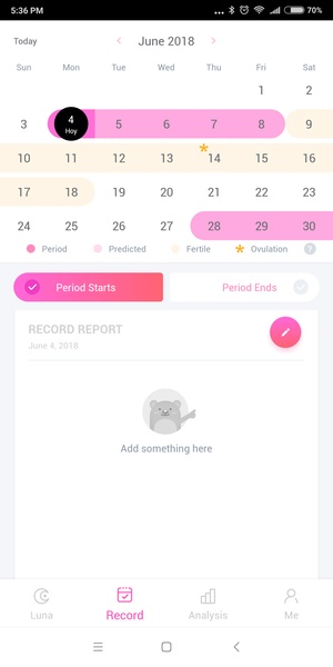Period Tracker Luna, Period & Ovulation Calendar - Preview 3