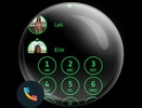 Theme Dialer Circle BlackGreen screenshot 2