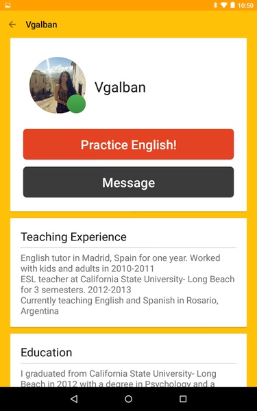Cambly English Teacher - Preview 1