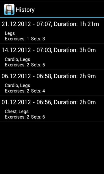 Workoutdiary Free - Preview 4
