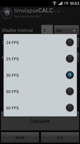 TimeLapse Calculator - Preview 1