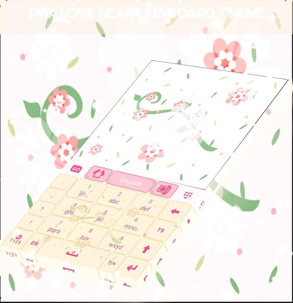 Pink Love Keyboard GO App - Preview 3