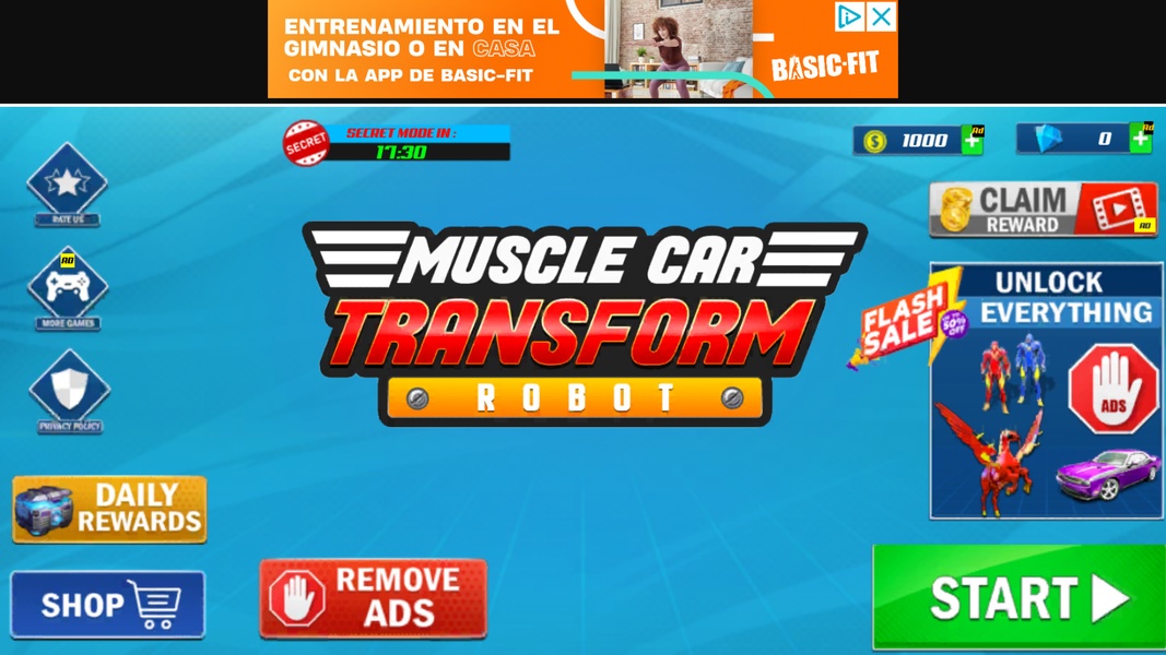 Flying Muscle Car Transform Robot - Preview 1
