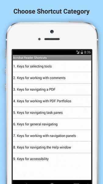 Acrobat Reader shortcuts - Preview 5