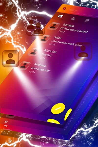 Color GO SMS Theme - Preview 3