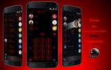 Theme Dialer Circle Black Red screenshot 7