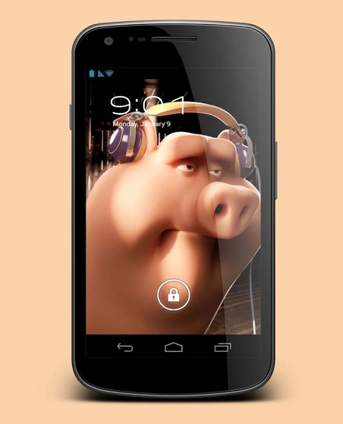 Funny Pig 3D Live Wallpaper - Preview 1