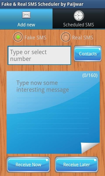 Fake & Real SMS Scheduler by Paijwar - Preview 3