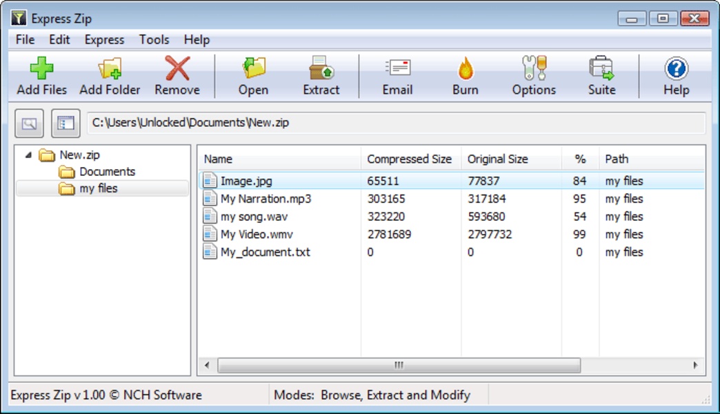 Download Express Zip Free Compression 11.06 for Windows