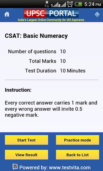 UPSC Portal - Free Quiz - Preview 3