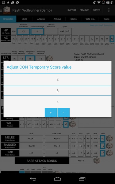 Hero Lab Character Sheet Lite - Preview 1