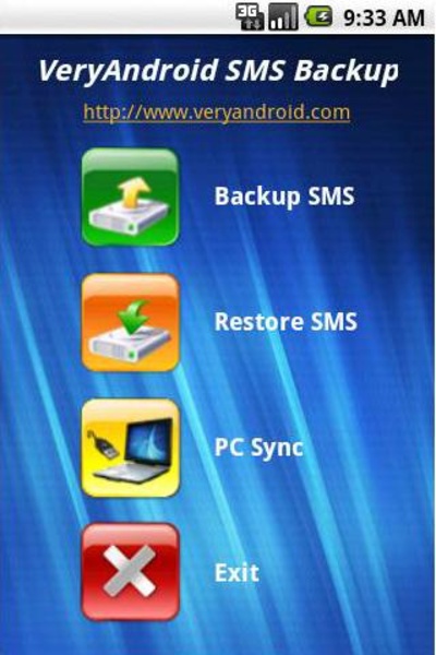 VeryAndroid SMS Backup - Preview 2