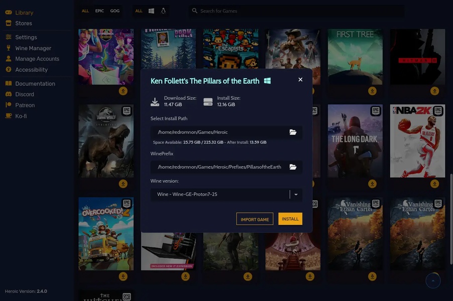 Heroic Games Launcher v2.5.0 is out with Downloads Manager, App Sideloading