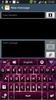 GO Keyboard Pink Black Theme screenshot 7