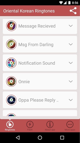Oriental Korean Ringtones - Preview 2