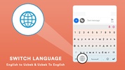 Uzbek English Keyboard App screenshot 4