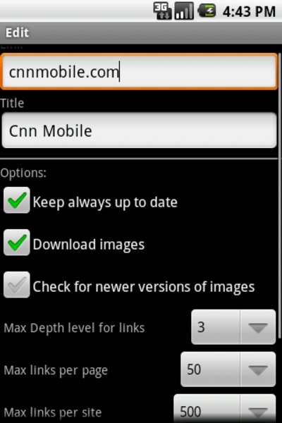 OffLine Browser - Preview 2