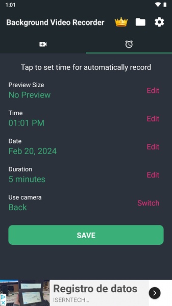 Background Video Recorder - Preview 1