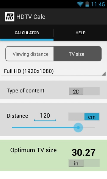 HDTV Calc - Preview 1