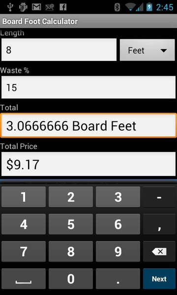 Board Foot Calculator - Preview 4